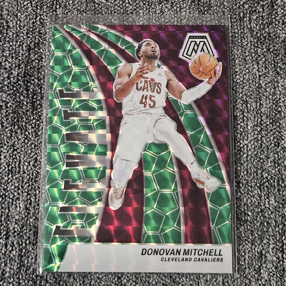 2023-24 Panini Mosaic - Elevate Green Mosaic Prizm #20 Donovan Mitchell